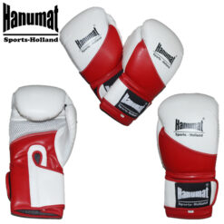hanumat bokshandschoenen wit rood