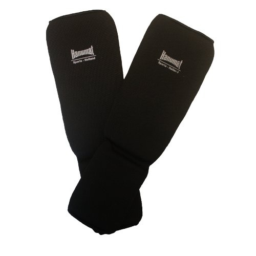 Hanumat elastische Scheenbeschermers Zwart