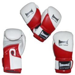 Hanumat Pu Multi Color (kick)Bokshandschoenen Wit/Rood